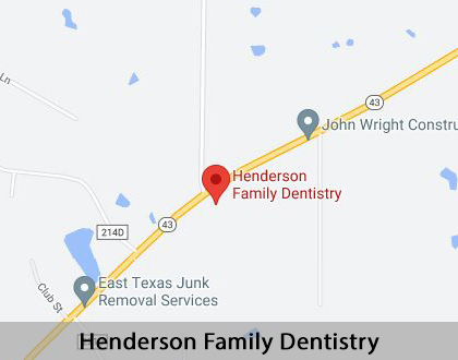 Map image for Dentures and Partial Dentures in Henderson, TX